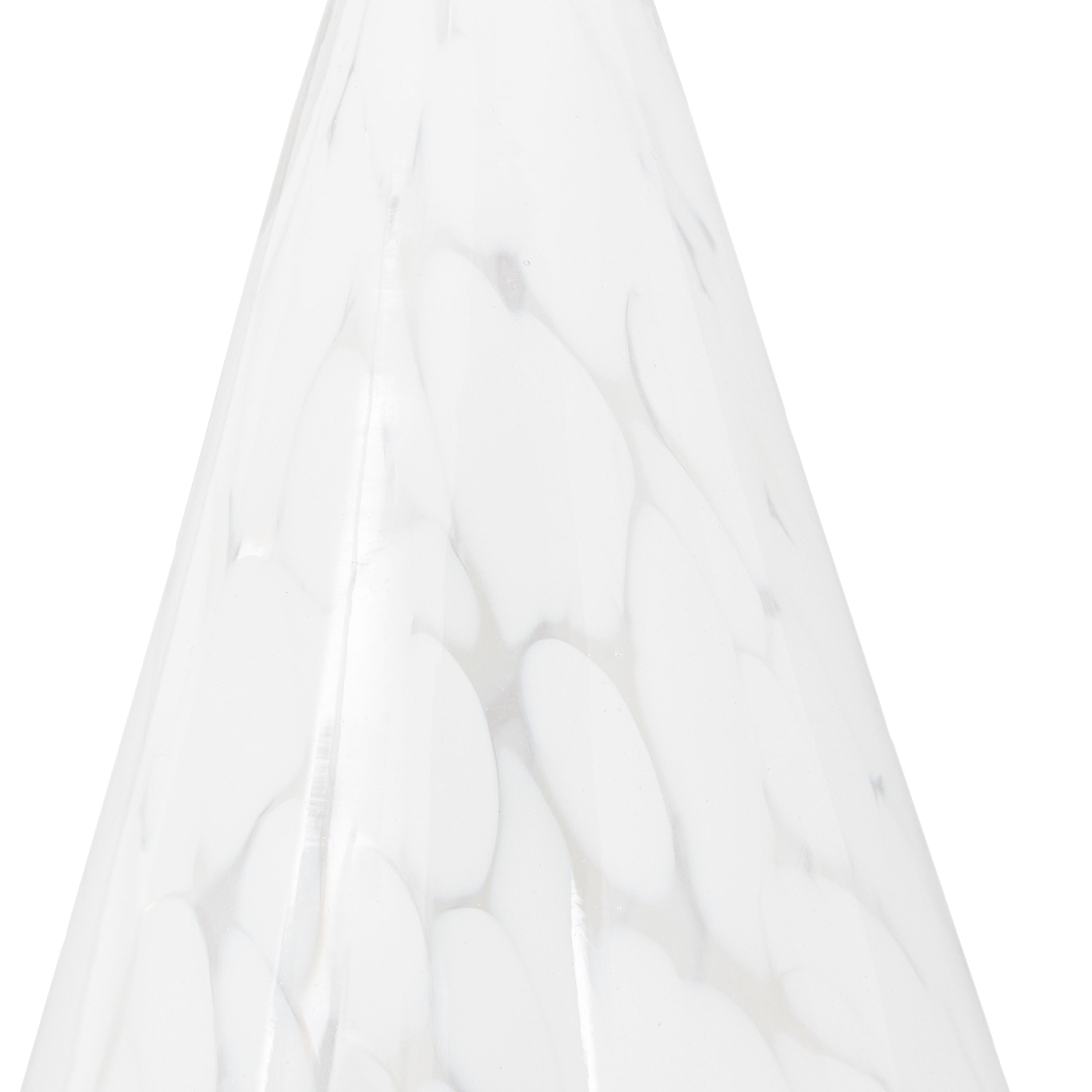 White Confetti Glass Tree Decoration Small